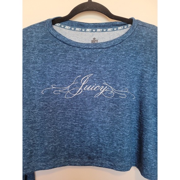 Juicy Couture Womens Long Sleeve Cropped Sleepwear Shirt Pajama Top Size Large - Picture 3 of 8